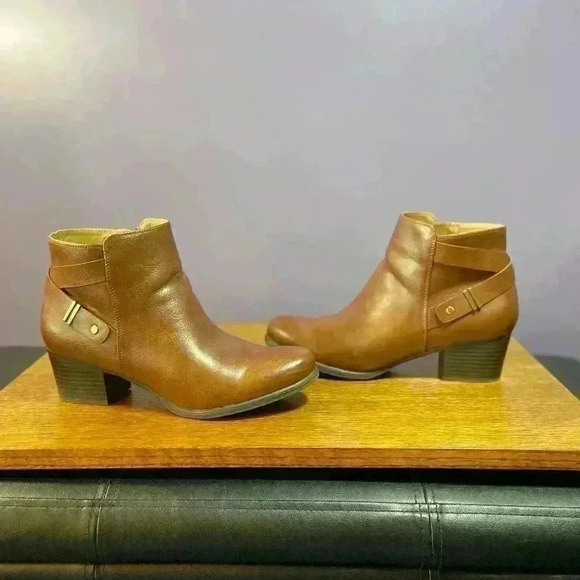 Natural Soul by Naturalizer Womens Calm Ankle Boot Whiskey Brown Size 10M - Picture 8 of 11